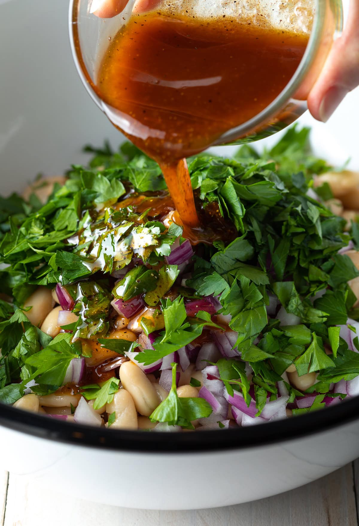 Edamame Salad with White Beans and Bacon A Spicy Perspective