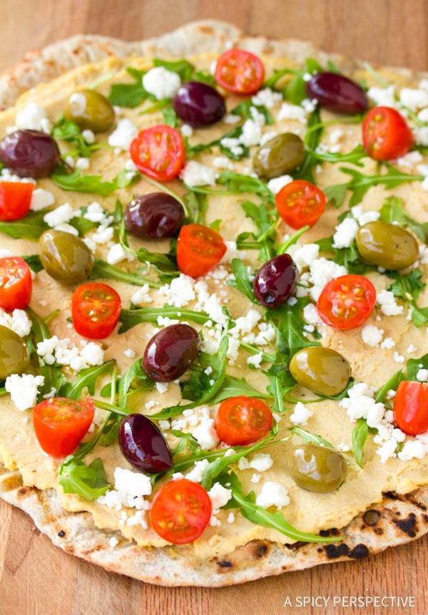 Grilled Greek Pizza Recipe