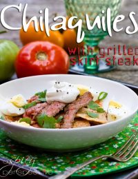 Mexican Chilaquiles Recipe with Marinated Skirt Steak | ASpicyPerspective.com