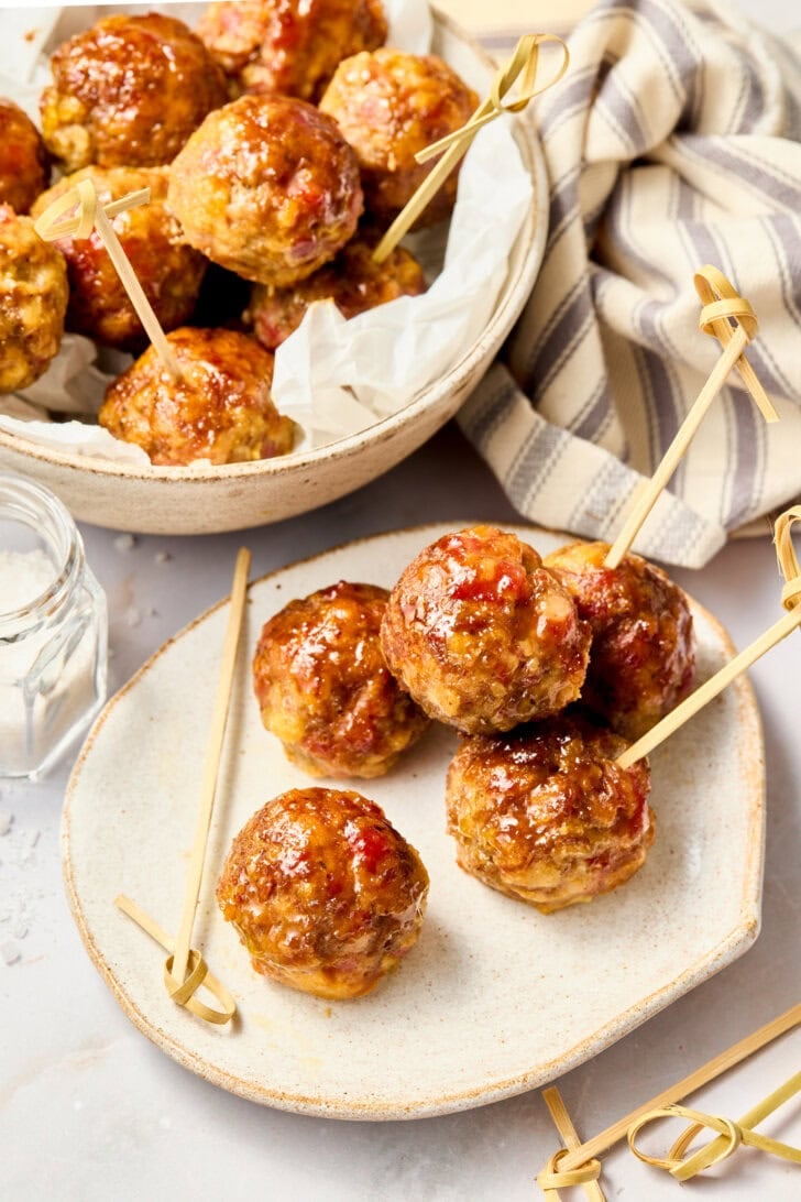 Apple Butter Meatballs - 9