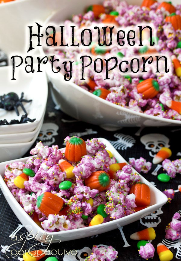 Halloween Popcorn Mix - A Spicy Perspective