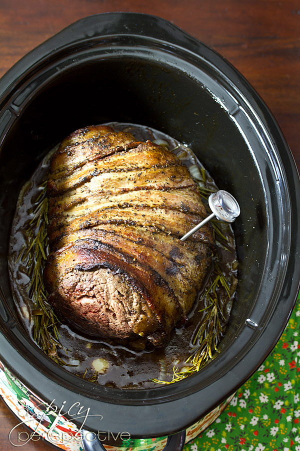Crockpot Beef Tenderloin | ASpicyPerspective.com #holidays #crockpot #slowcooker #recipes