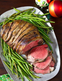 Crockpot Beef Tenderloin Recipe | ASpicyPerspective.com #holidays #crockpot #slowcooker #recipes