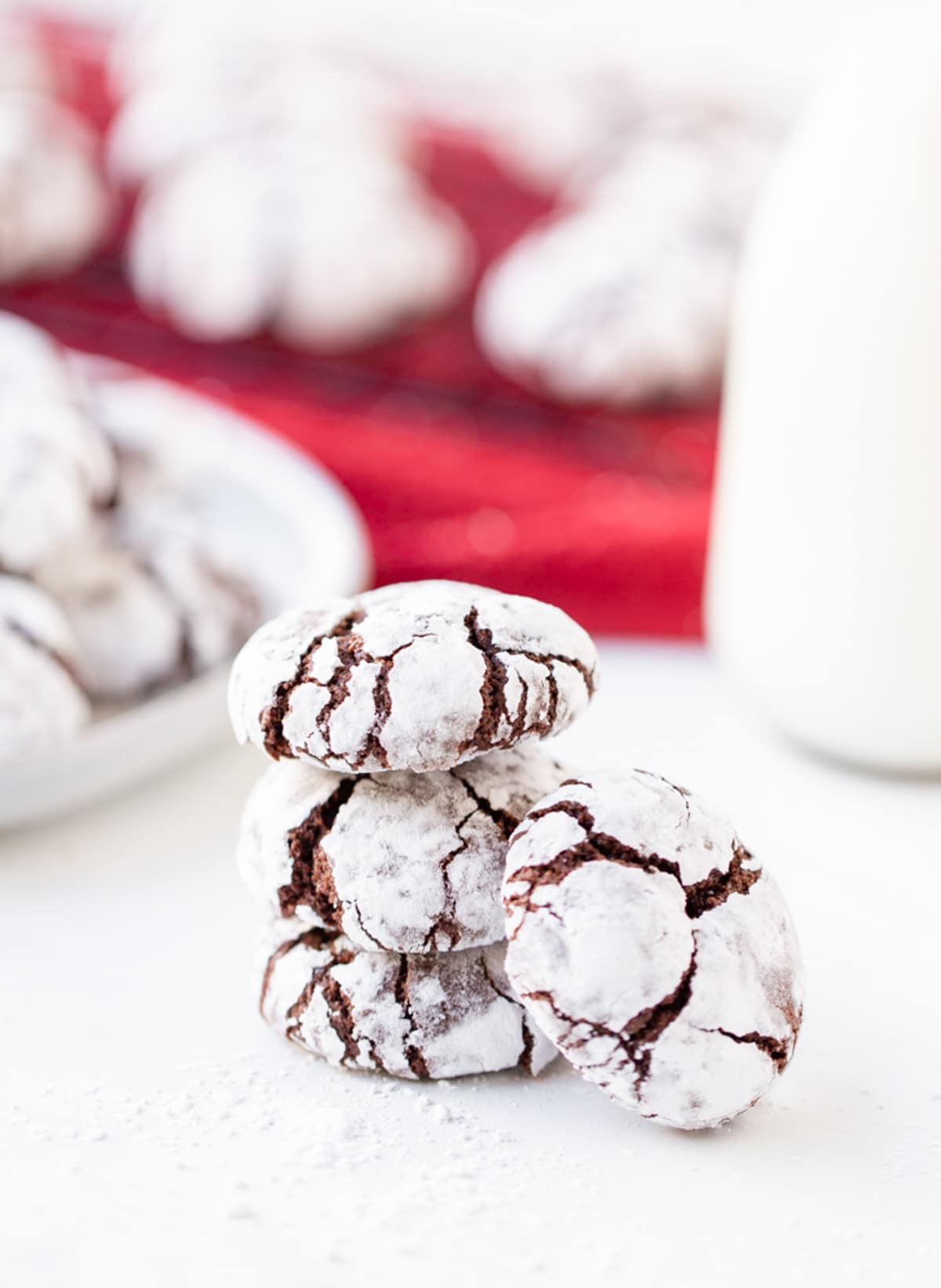 Easy Mexican Chocolate Crinkle Cookies Recipe #ASpicyPerspective #holidays #Christmas