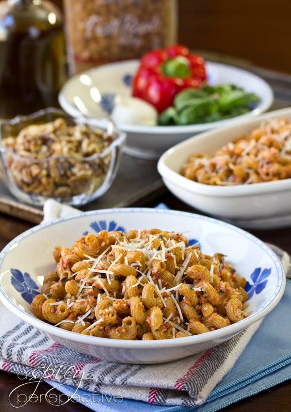Roasted Red Pepper Pesto Pasta - 28