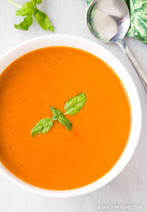 The Best Healthy Tomato Basil Bisque Recipe