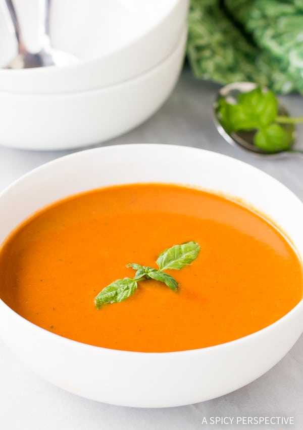 Easy Healthy Tomato Basil Bisque Recipe