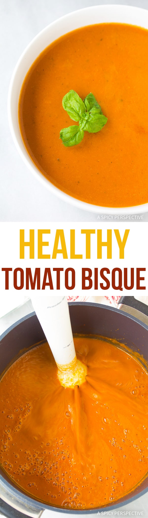 Silky Healthy Tomato Basil Bisque Recipe
