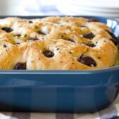 Focaccia Bread with Roasted Garlic and Olives - 77