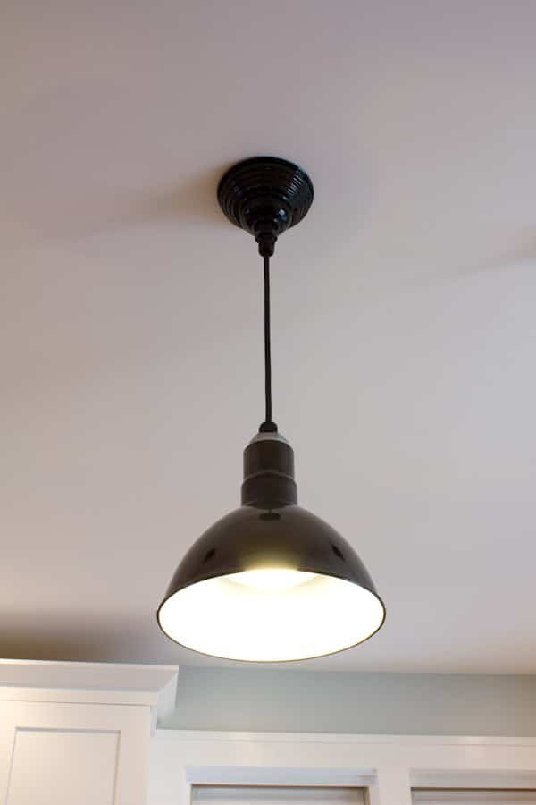 Barn Light Electric LED Pendants on ASpicyPerspective.com #remodel #barnlights #home