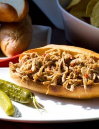 Sweet Chili Pulled Pork from "The Recipe Girl Cookbook" #bbq #pork #giveaway