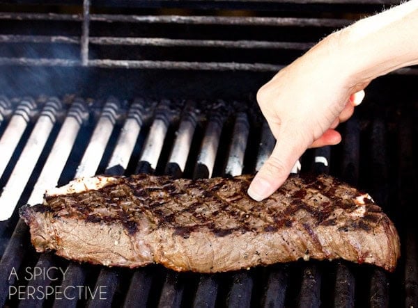 The Touch Test: An Easy Way to Check the Internal Temperature | ASpicyPerspective.com #howto #meat #cookingtips