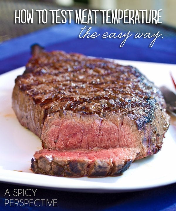 How to Test Meat Temperature: The Finger Test | ASpicyPerspective.com #howto #meat #cookingtips