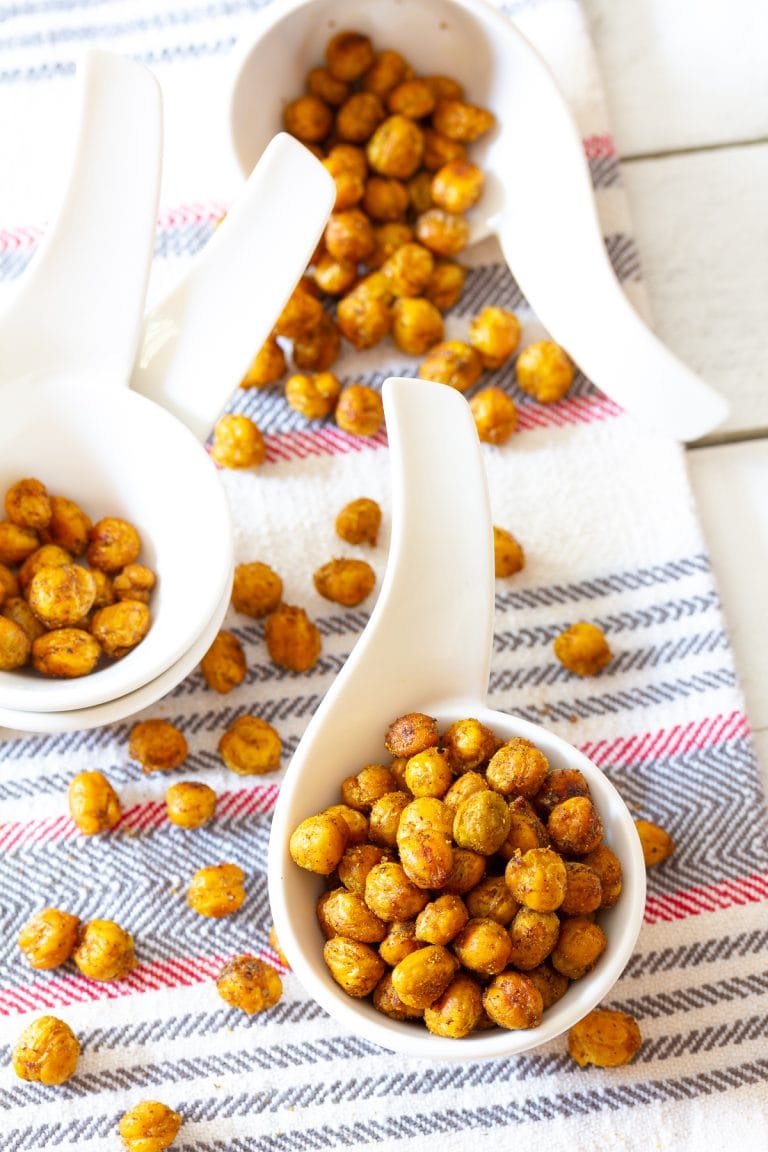 Spicy Roasted Chickpeas Recipe (VIDEO) - A Spicy Perspective