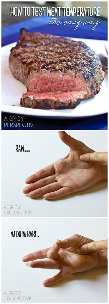 Meat Test for Steak on ASpicyPerspective.com #howto 