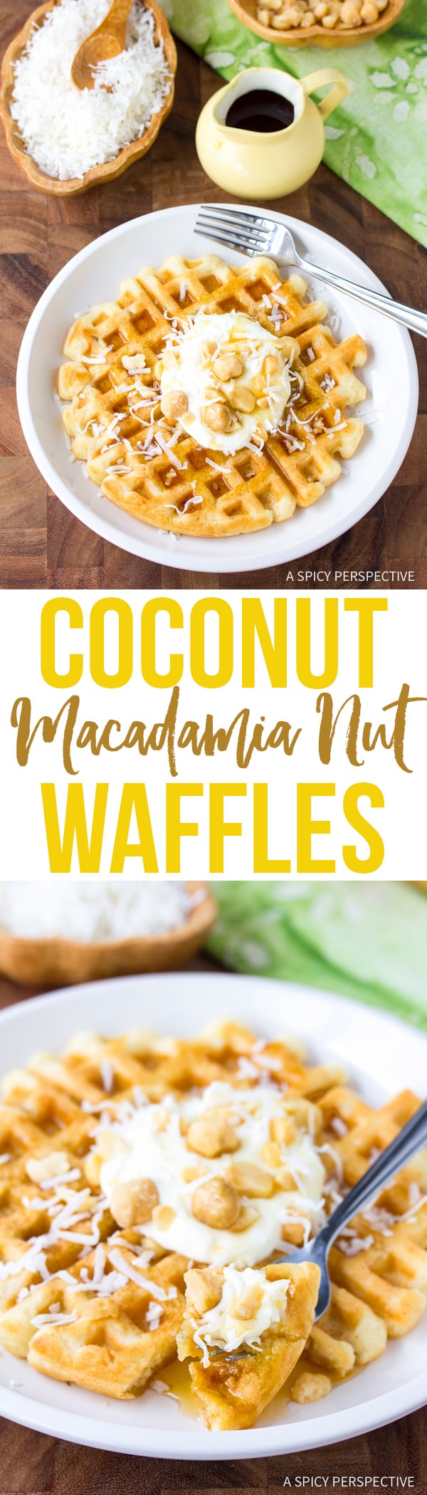 Perfect Coconut Macadamia Nut Waffles Recipe