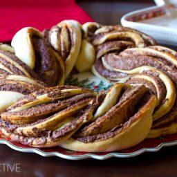 Chocolate Cinnamon Bread Wreath A Spicy Perspective