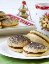 Sour Cream Cookies with Chocolate Ganache Filling