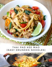 Pad Kee Mao Recipe (Drunken Noodles) #ASpicyPerspective #Thai #Recipe #Noodles #Wok