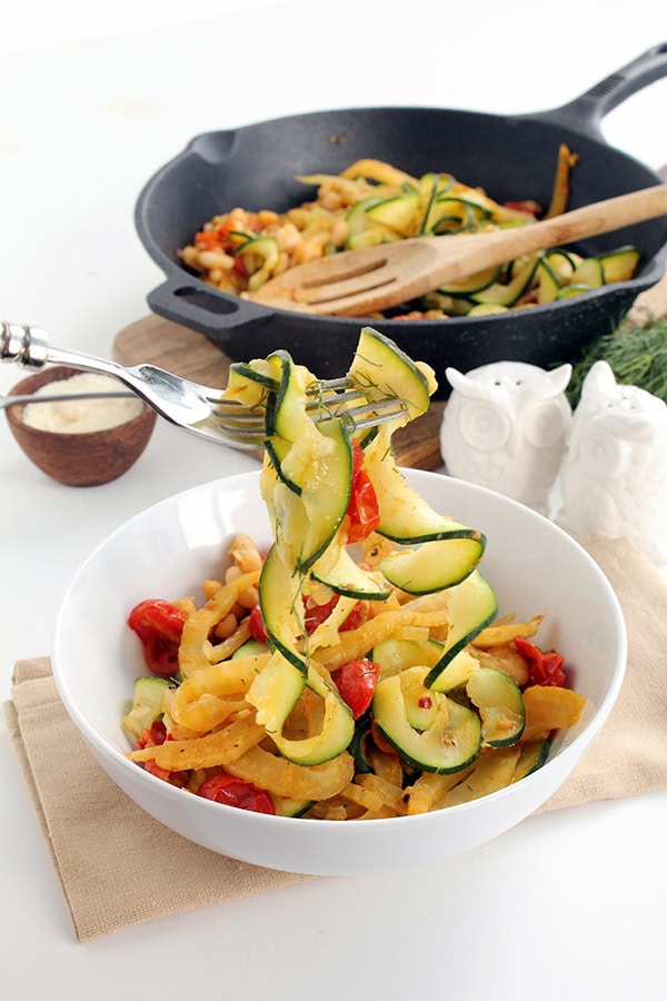 Braised Fennel Tomato & Bean Zucchini Pasta A Spicy Perspective