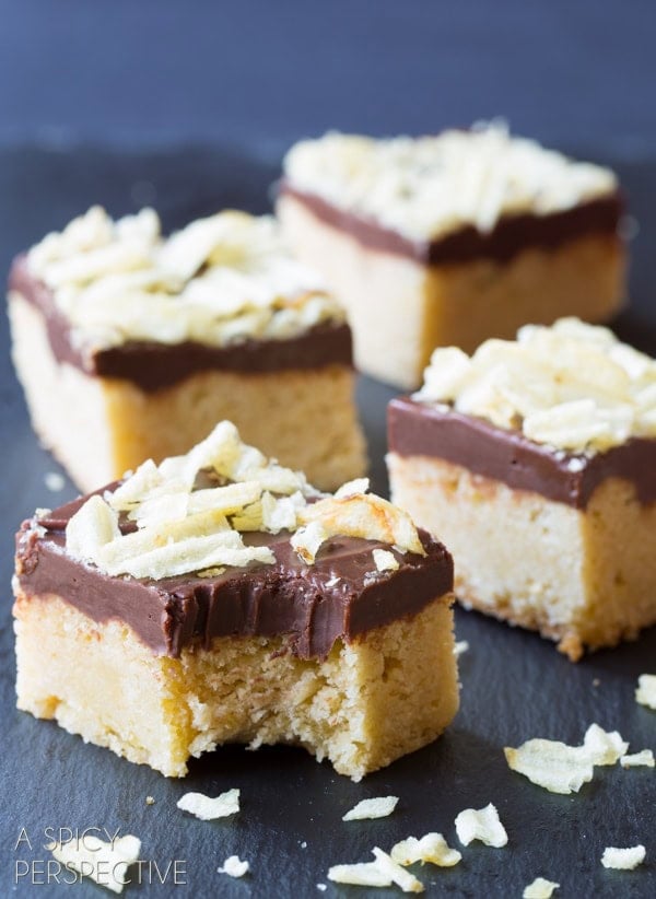 Chocolate Potato Chips Cookie Bars