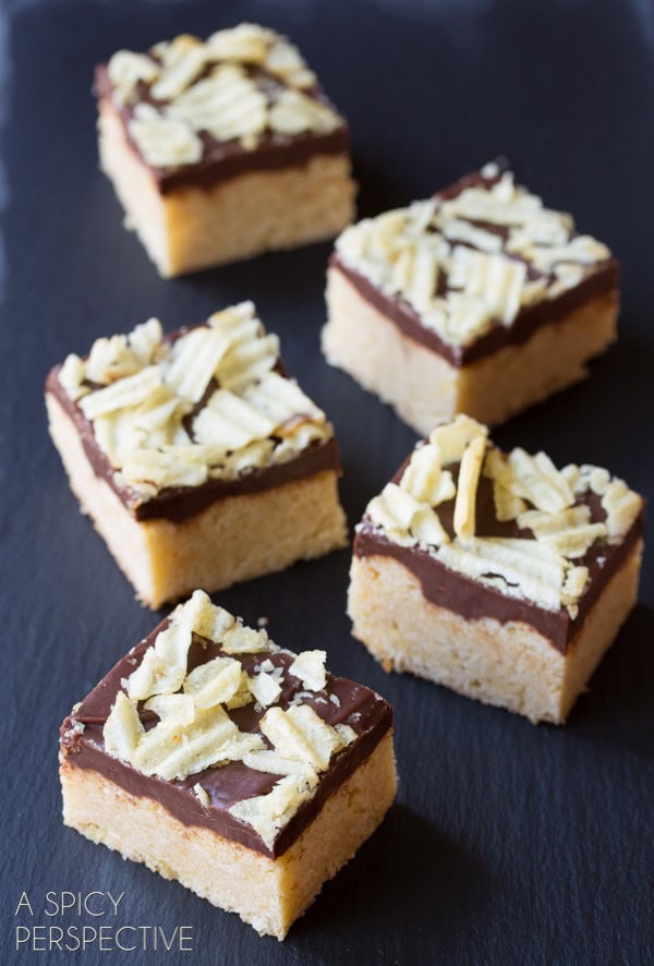 Chocolate Potato Chips Cookie Bars