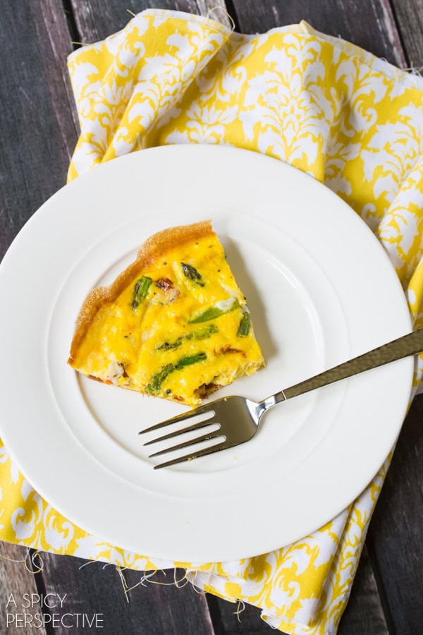 Frittata Recipe with Asparagus and Sun Dried Tomato