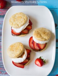 S'mores Strawberry Shortcake Recipe #smores #summer #strawberryshortcake