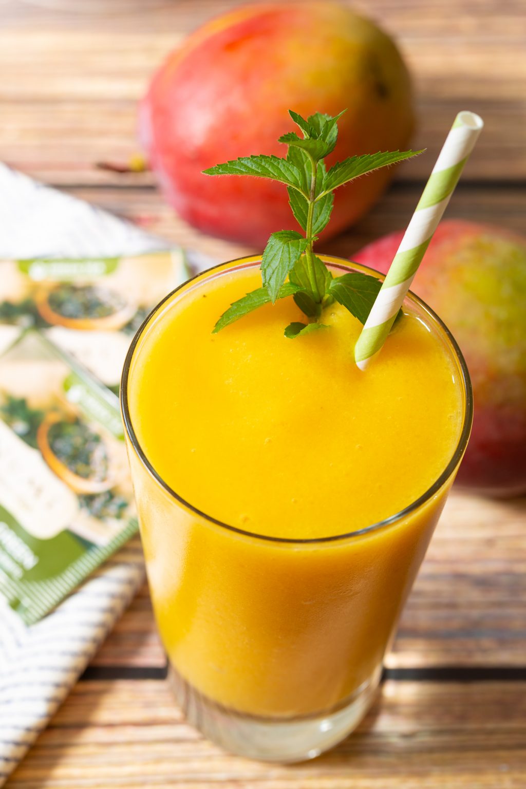 Mango Smoothie with Green Tea Recipe - A Spicy Perspective