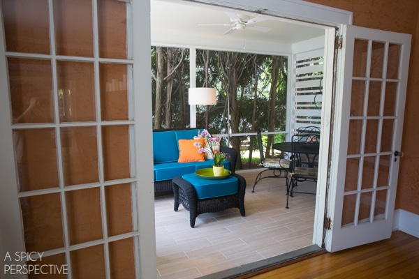 Budget Screened In Porch Ideas - Making the Most of a Small Budget. #diy #remodel #outdoorliving
