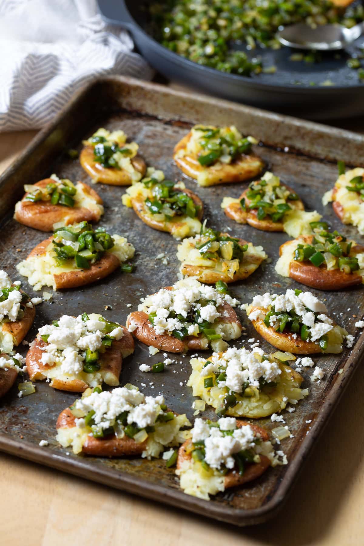 Crispy Smashed Potatoes with Queso Fresco A Spicy Perspective