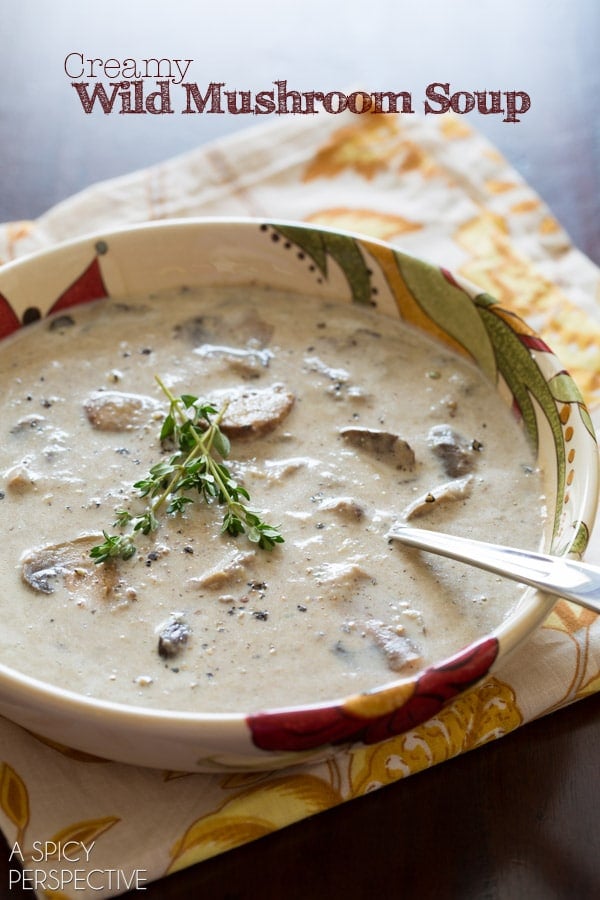 Wild Mushroom Soup #soup #mushrooms