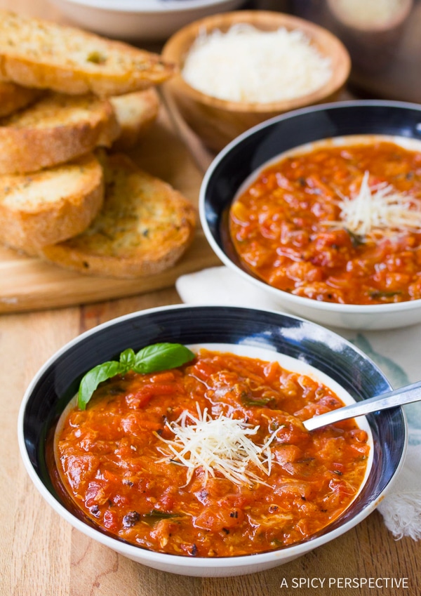 Chunky Pappa al Pomodoro - Italian Homemade Tomato Soup Recipe