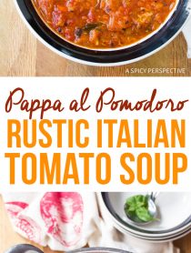 Rustic Pappa al Pomodoro - Italian Homemade Tomato Soup Recipe