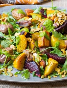 Roasted Root Vegetables Salad