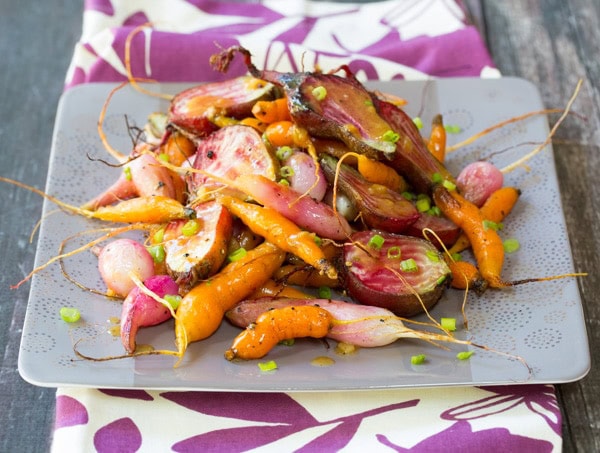 Roasted Root Vegetables with Miso Glaze