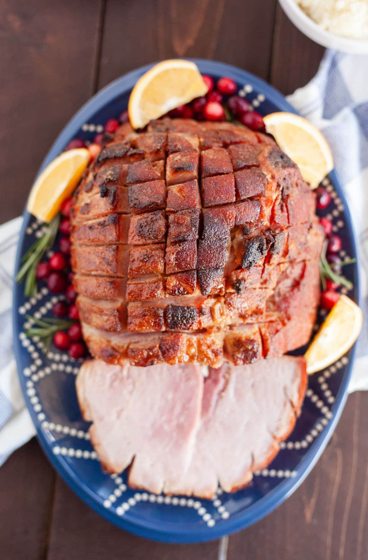 Baked Ham with Brown Sugar Ham Glaze