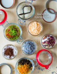 How to Make Flavored Sugars - Flavored Sugar Recipes #ediblegifts #homemadegifts