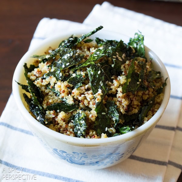 Crispy Kale and Quinoa Salad A Spicy Perspective
