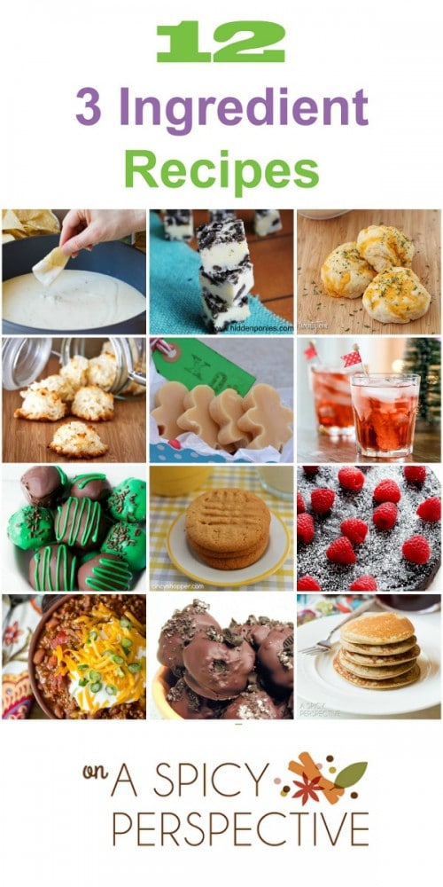 12 3-ingredient recipes