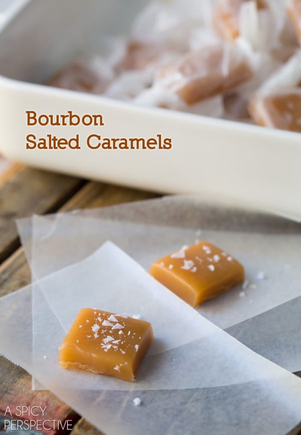 Best-Ever Salted Caramel Candy Recipe with a hint of Bourbon! #caramel #saltedcaramel #holiday #homemade