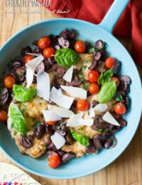 Healthy Chicken Marsala Recipe with Tomatoes and Basil