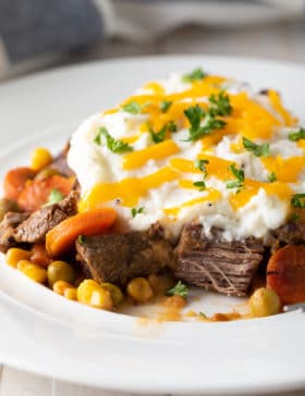 Slow Cooker Shepherds Pie Recipe with Guinness #ASpicyPerspective #irish #slowcooker #crockpot