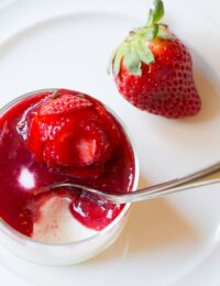 Silky Swedish Cream with Berry Compote