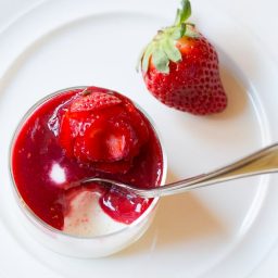 Silky Swedish Cream with Berry Compote