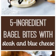 5 Ingredient Bagel Bites with Steak and Blue Cheese - 59