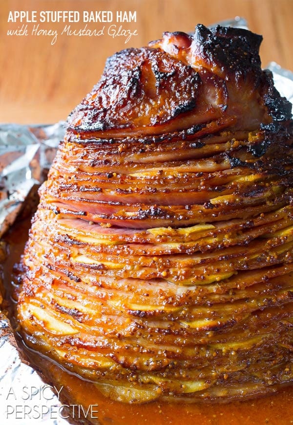 Baked Ham Recipe with Honey Mustard & Apples A Spicy Perspective