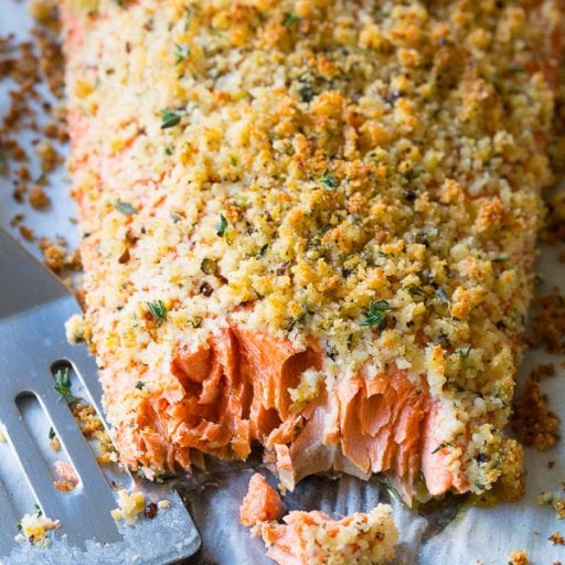 Oven Baked Salmon Recipe (with Parmesan Crust) - A Spicy Perspective
