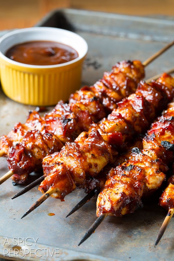 Chipotle BBQ Chicken Skewers | Savory Skewer Recipes | Quick And Easy Homemade Recipes