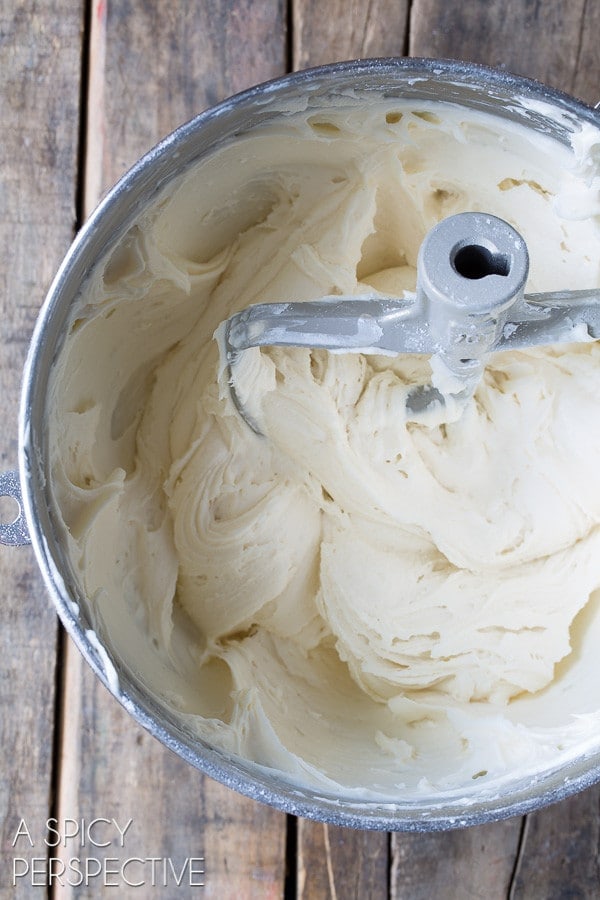 Ingredients blended together in blender. 